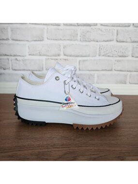 ⭐Converse Run Star Hike Canvas Platform Sz 8.5 Mens Shoes Sneakers White 168817C